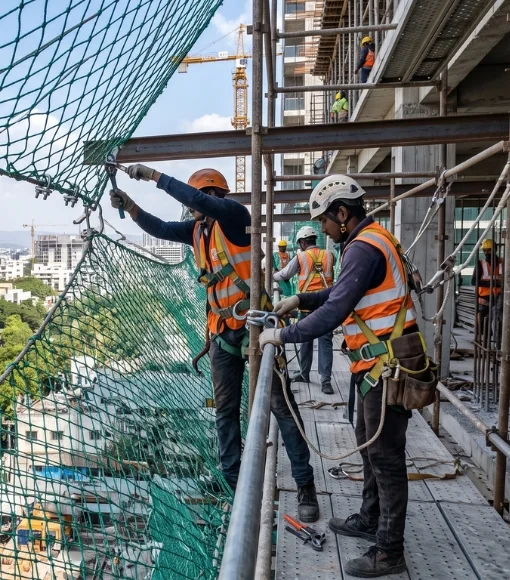 Construction Safety Nets Installation