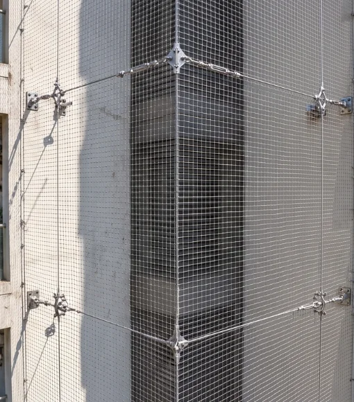Duct Area Safety Nets Closeup